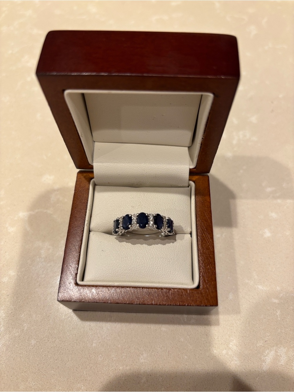 Effy Sterling Silver Sapphire Five-Stone Band